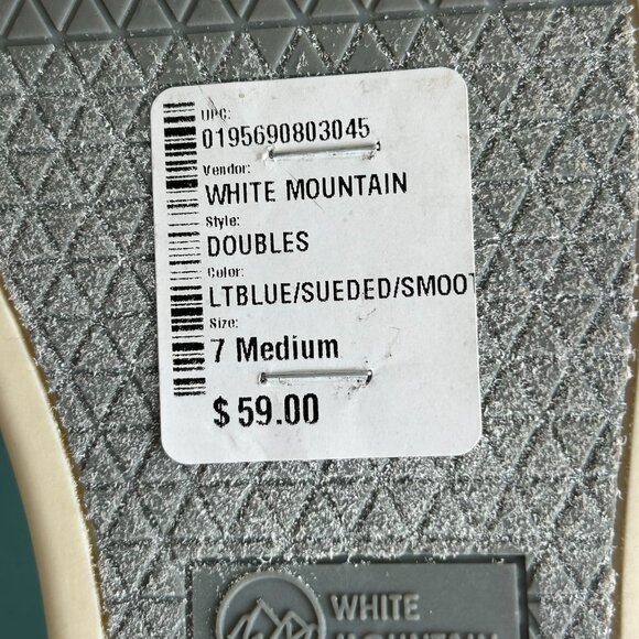 NWT White Mountain Mary Jane Sneakers Double Round Toe Size 7 Suede NEW - Picture 10 of 11